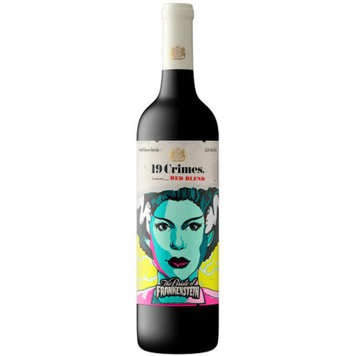 19 Crimes Halloween The Bride of Frankenstein Red Blend